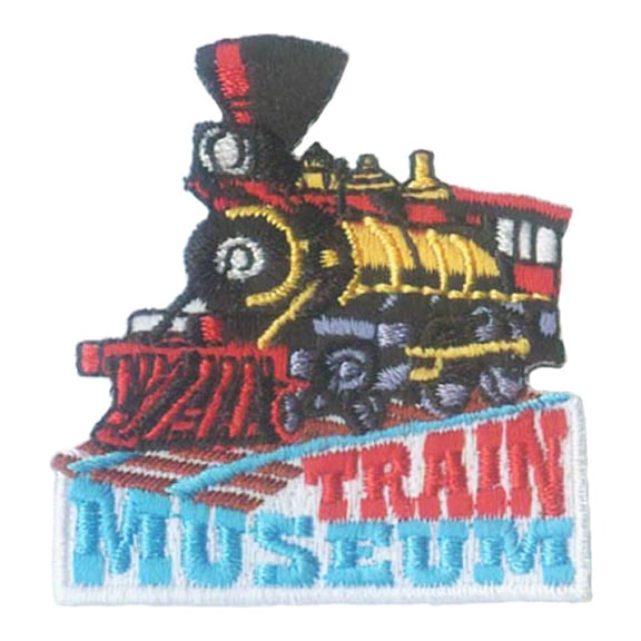 12 pieces 2" Custom Activity Scouts Applique Fun Patches - Train Museum Patch