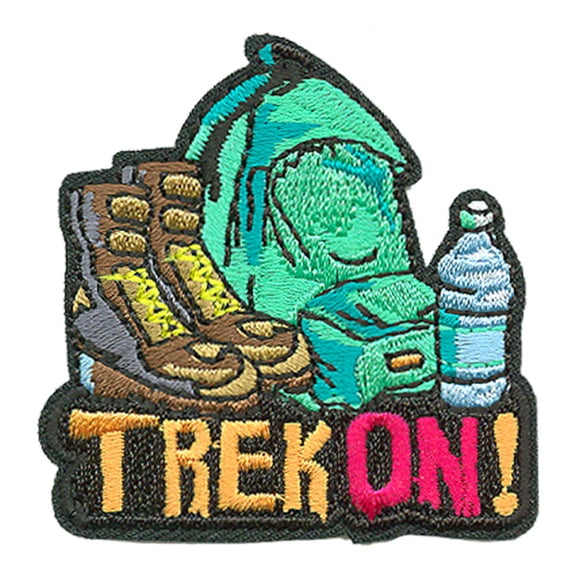 12 pieces 2" Custom Activity Scouts Applique Fun Patches - Trek On! Patch