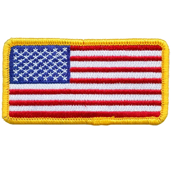 12 pieces 2" Custom Activity Scouts Applique Fun Patches - US FLAG/SM/GOLD