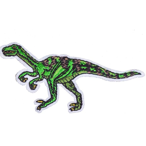 12 pieces 2" Custom Activity Scouts Applique Fun Patches - Velociraptor Patch