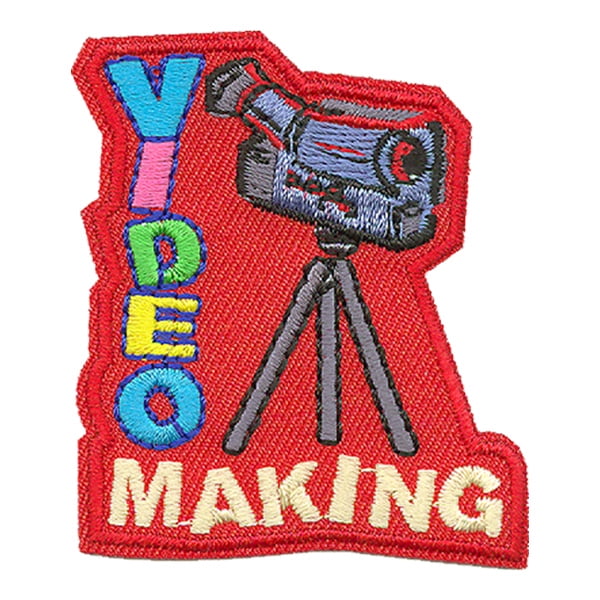 12 pieces 2" Custom Activity Scouts Applique Fun Patches - Video Making Patch