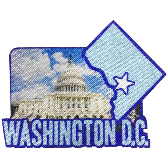 12 pieces 2" Custom Activity Scouts Applique Fun Patches - Washington DC Patch