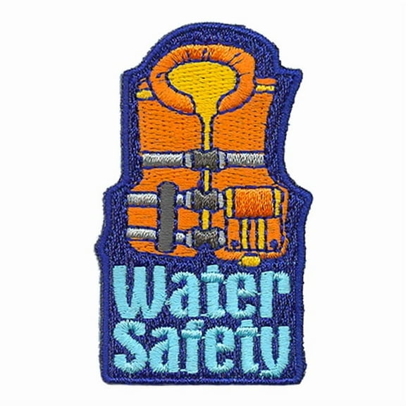 12 pieces 2" Custom Activity Scouts Applique Fun Patches - Water Safety Patch