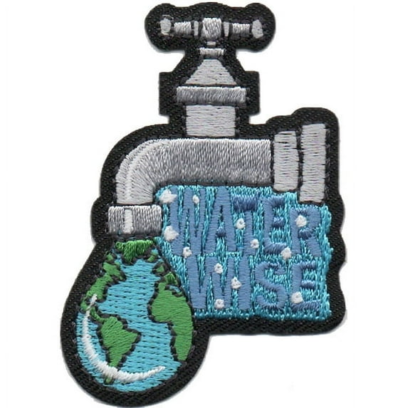 12 pieces 2" Custom Activity Scouts Applique Fun Patches - Water Wise Patch 3