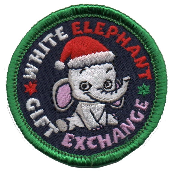 12 pieces 2" Custom Activity Scouts Applique Fun Patches - White Elephant Gift Patch