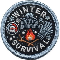12 pieces 2" Custom Activity Scouts Applique Fun Patches - Winter Survival Patch