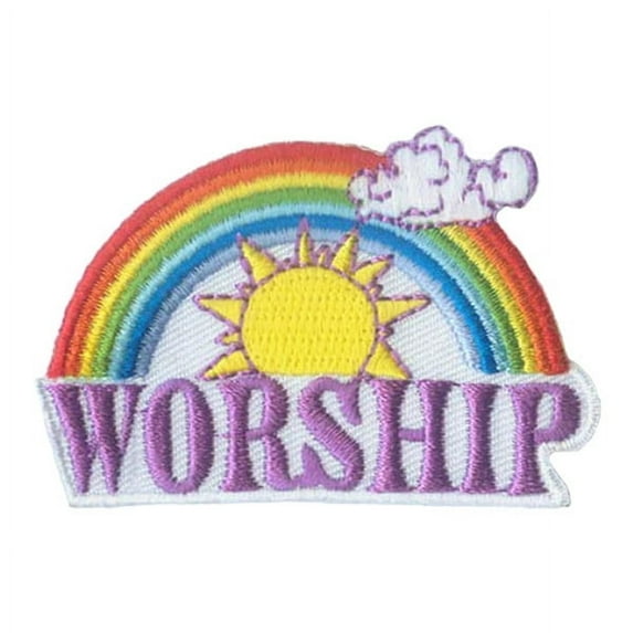 12 pieces 2" Custom Activity Scouts Applique Fun Patches - Worship Patch