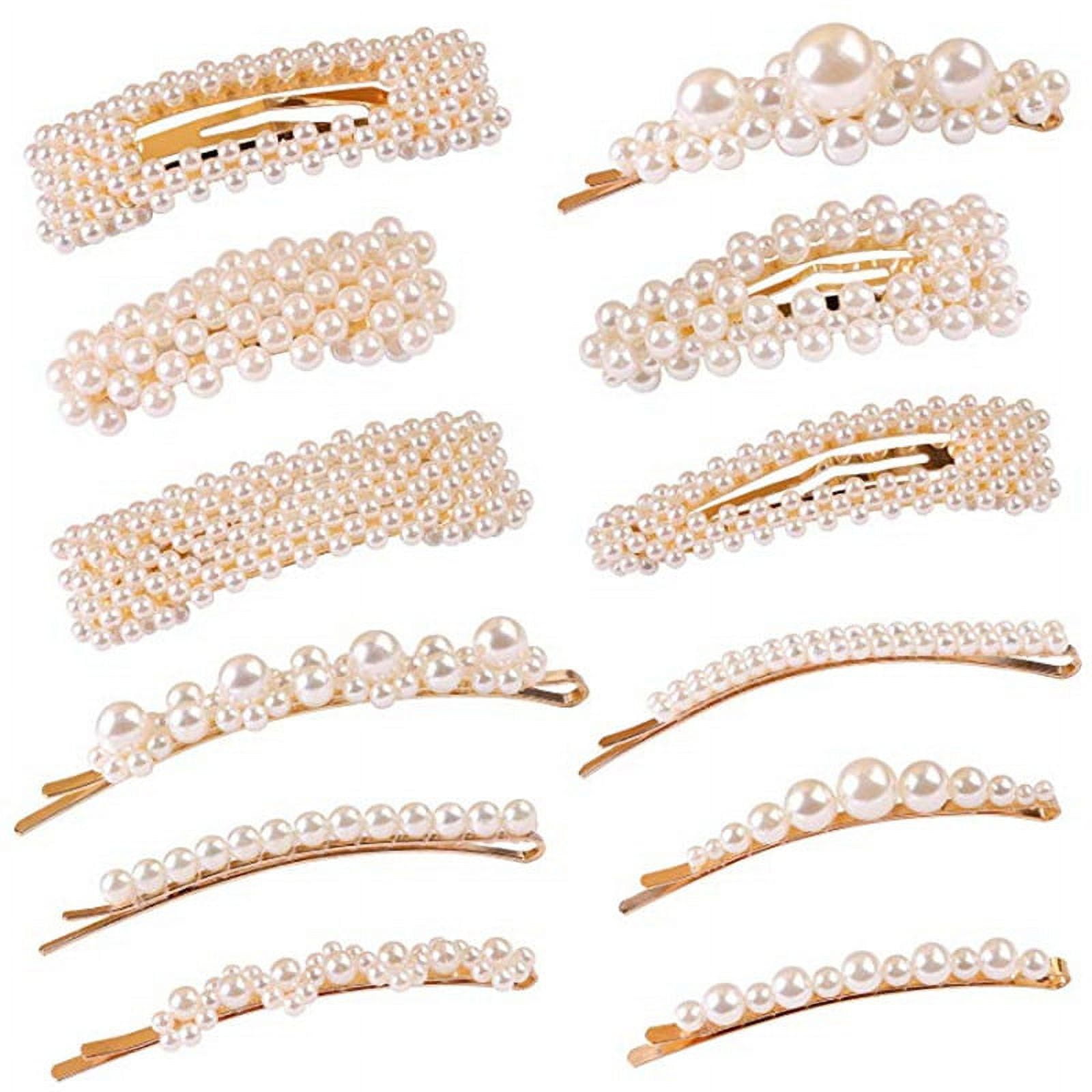 12-pieces-pearl-hair-clips-big  display picture 2