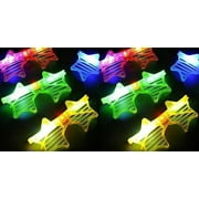 Toner Depot Shutter Star Shape LED Light Up Party Glasses, Multicolor, 12-Pack