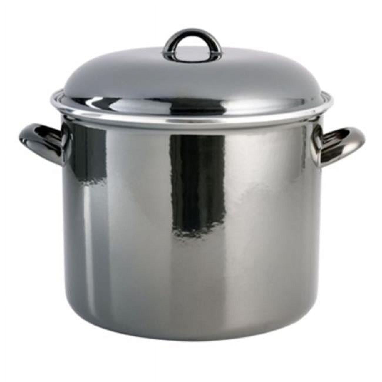 12 qt Stock Pot with Lid, Stainless Steel - Walmart.com