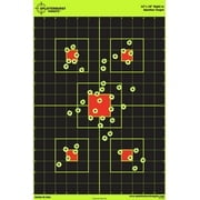 12"x18" Sight in Splatterburst Target - Instantly See Your Shots Burst Bright Florescent Yellow Upon Impact! 25 pack