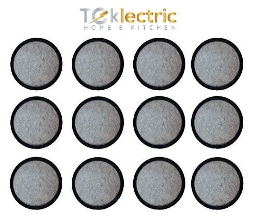 12replacement charcoal water filters for mr. coffee machines by teklectric