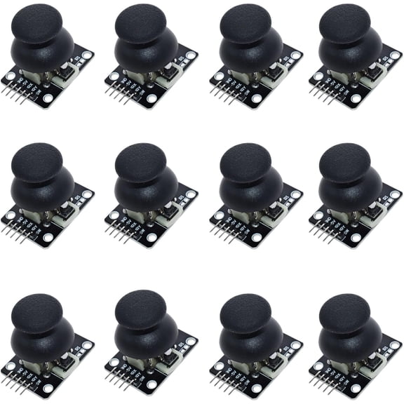 12 set joystick module kit dual-axis control rod with -023 sensor board compatible with 2 Raspberry Pi for robot and electronic projects