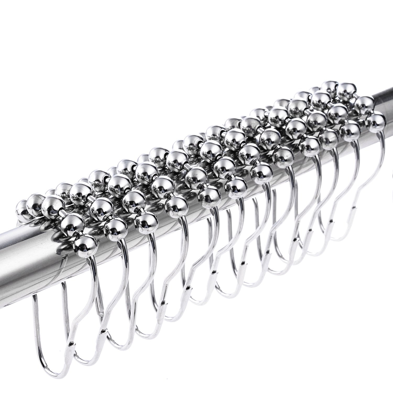 12 shower rings hooks stainless steel hanging rings with sliding system ...