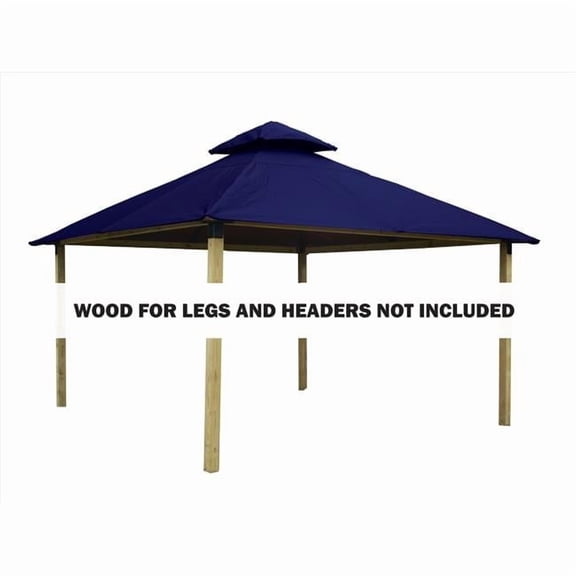 12 sq. ft. Gazebo Roof Framing & Mounting Kit with Classic Royal Outdura Canopy