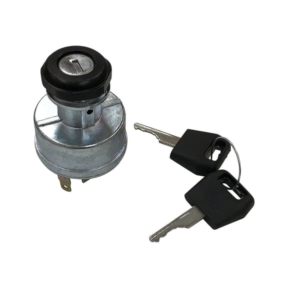 12-volt Ignition Key Switch w/ 2 Keys & Mounting Nut Fits International John Deere Case Tractor 282775A1 D134737 AR47239 AR47458 AR47459 AR53452 AR58126 282775A1 A77312 D134737
