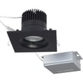 thumbnail image 1 of 12 watt LED Direct Wire Downlight Gimbaled 3.5 inch 3000K 120 volt Dimmable Square Remote Driver Black, 1 of 1