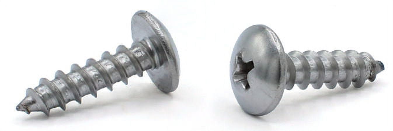 12 X 1" Self Tapping Screws Sheet Metal Pan Head Stainless
