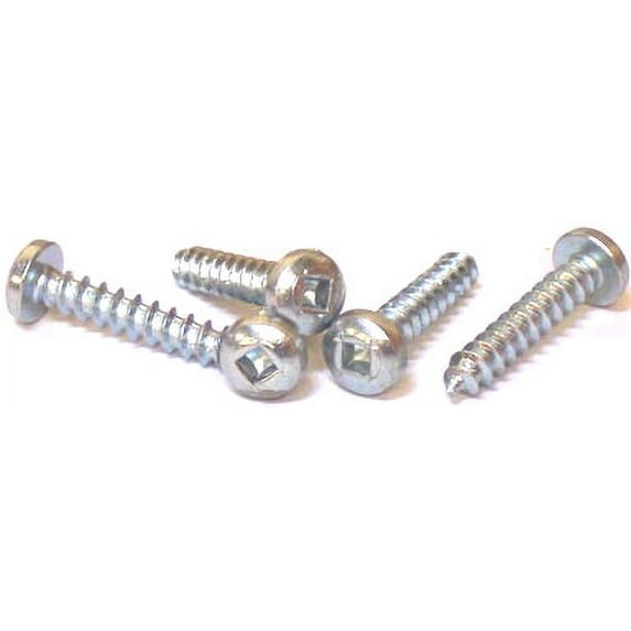 #12 x 1/2" Type A Self-Tapping Screws / Square / Pan Head / Steel / Zinc - 5000 Piece Carton