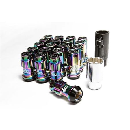 12 x 1.25 16 & 4 Locks Neocro R40 Iconix with Plastic Cap, Black