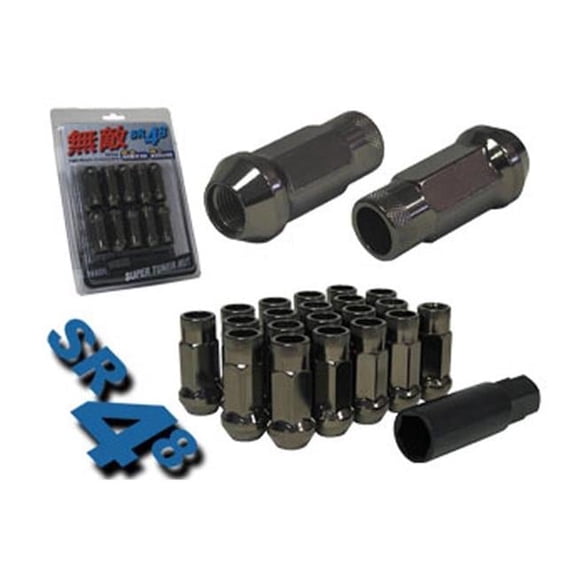 12 x 1.25 48 mm Cone Muteki SR48 Open End Lug Nuts, Titanium