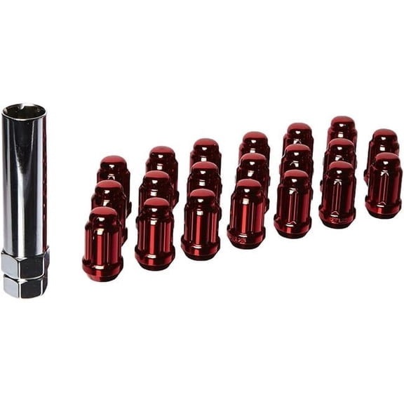 12 x 1.25 Muteki Closed End Lug Nuts, Red