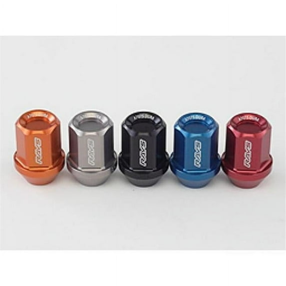 12 x 1.25 in. Dura-Nut L32 Straight Type Lug Nut Set with 4 Lock Set, Blue