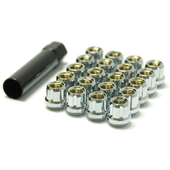 12 x 1.25 in. Muteki Open End Lug Nuts, Chrome