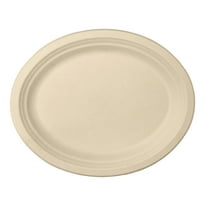 12 x 10 Inch Oval Platter | Tree-Less™ Compostable Molded Fiber