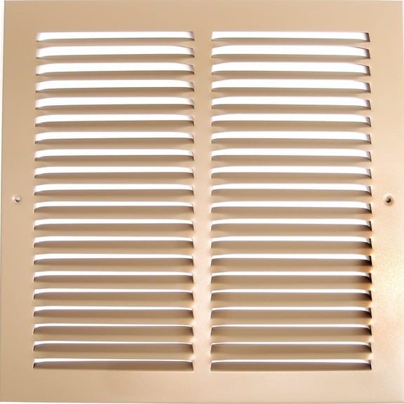 12" x 10" Return Air Grille - Sidewall and Ceiling - HVAC Vent Duct Cover Diffuser - Brown [Outer Dimensions: 13.75w X 11.75"h] 12" x 10" Brown