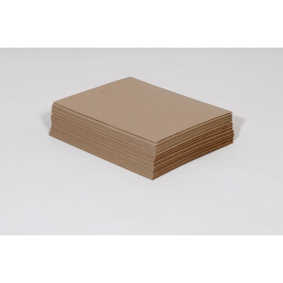 12" x 12" 22 pt. Kraft Brown Chipboard pads 625/cs [Package Protection, Picture Frame Backing]