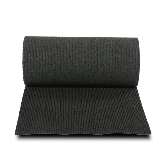 12" x 12' - Black Ribbed Bunk Carpet Marine Boat Trailer Runners Outdoor