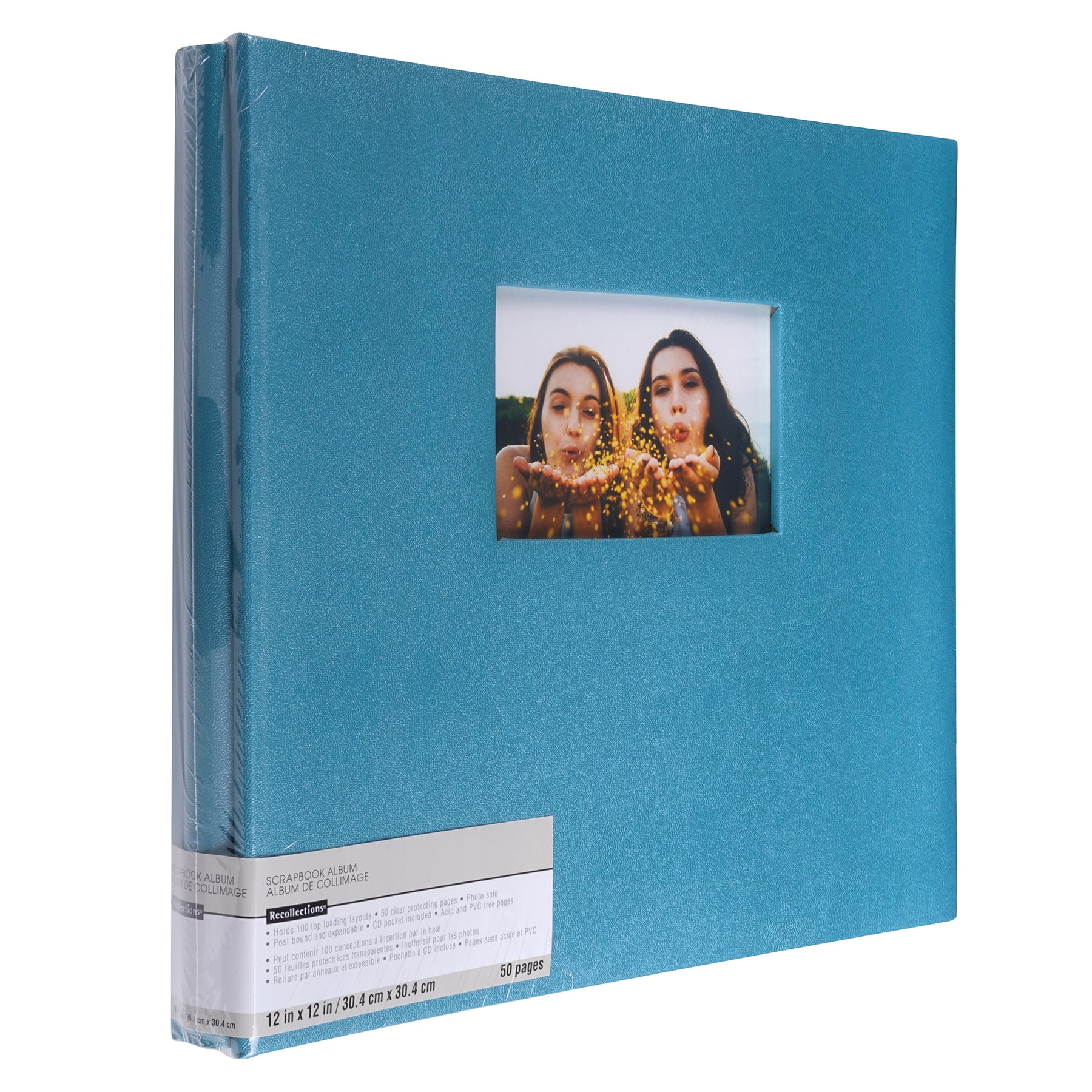 12" x 12" Blue Mega Scrapbook by Recollections - 50 Page DIY Photo Album for Weddings - Birthdays - Anniversaries - and Family - Bulk 6 Pack