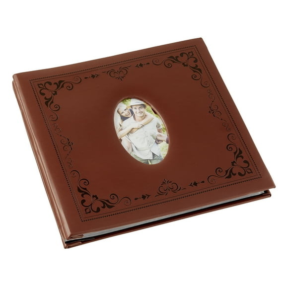 12" x 12" Brown Mega Scrapbook Photo Album by Recollections - 50 Page DIY Photo Album for Weddings - Birthdays - Anniversaries - and Family - 1 Pack