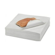 12" x 12" Butcher Paper White Disposable Wrapping or Smoking Meat - 100 Sheets