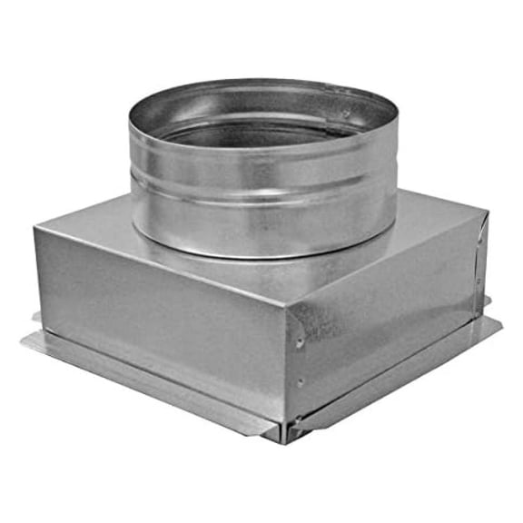 12" x 12" Ceiling Box, w/ 12" Round Collar - Connects Register Vent and Diffuser HVAC