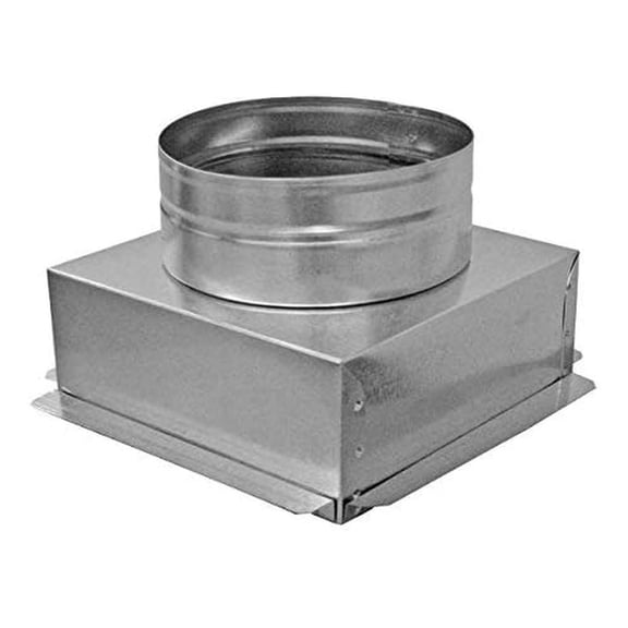 12" x 12" Ceiling Box, w/ 8" Round Collar - Connects Register Vent and Diffuser HVAC