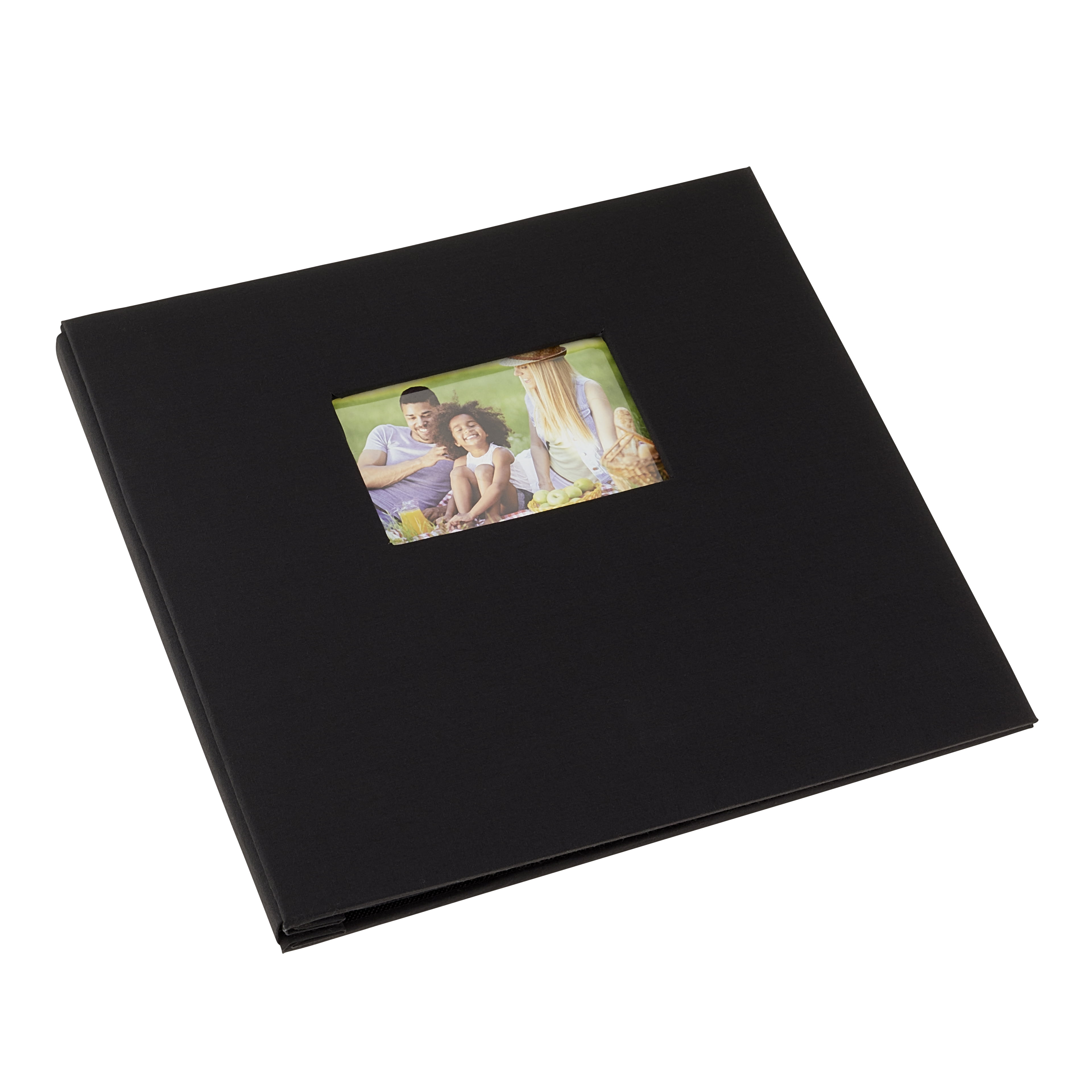 Black Faux Leather 12" x 12" Scrapbook Album