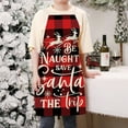 thumbnail image 1 of 1PC Red Plaid Printing Christmas Kitchen Apron Merry Christmas Snowflake Apron Christmas Deer Snowflake Christmas Decorations Kitchen Adults Sleeveless Bib Thanksgiving Apron for Men Apron Men S, 1 of 5