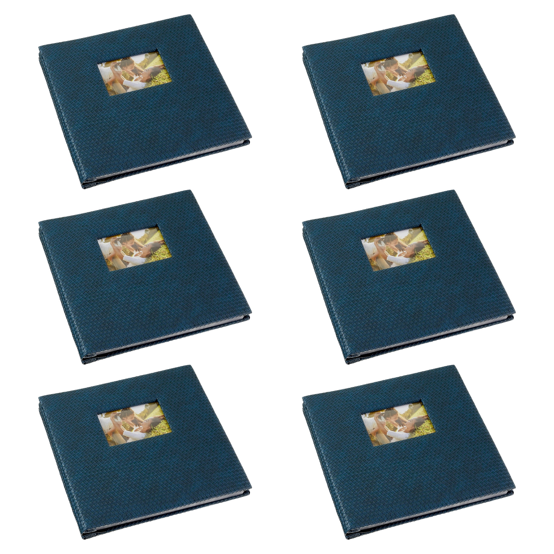 Recollections 12" x 12" Navy Mega Scrapbook - 50 Page DIY Photo Album for Weddings, Birthdays, Anniversaries, and Family - Bulk 6 Pack