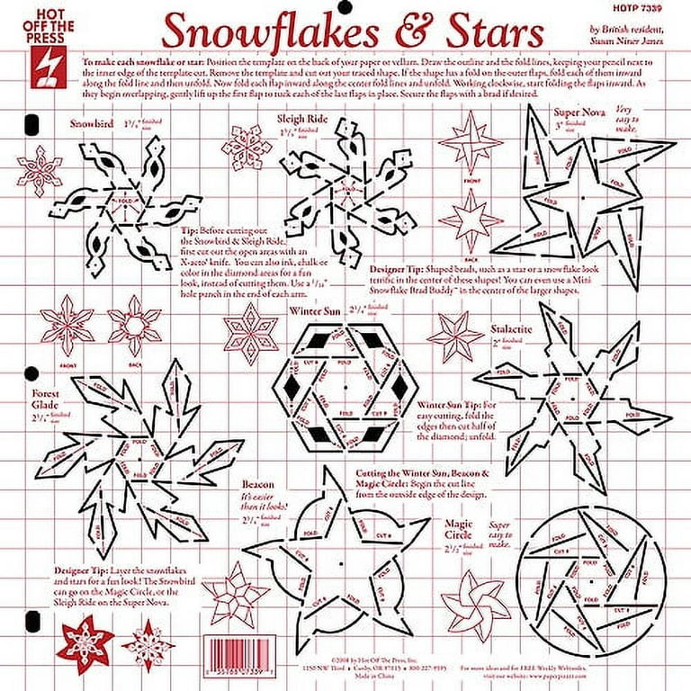 Clear Plastic Die-Cut Snowflakes