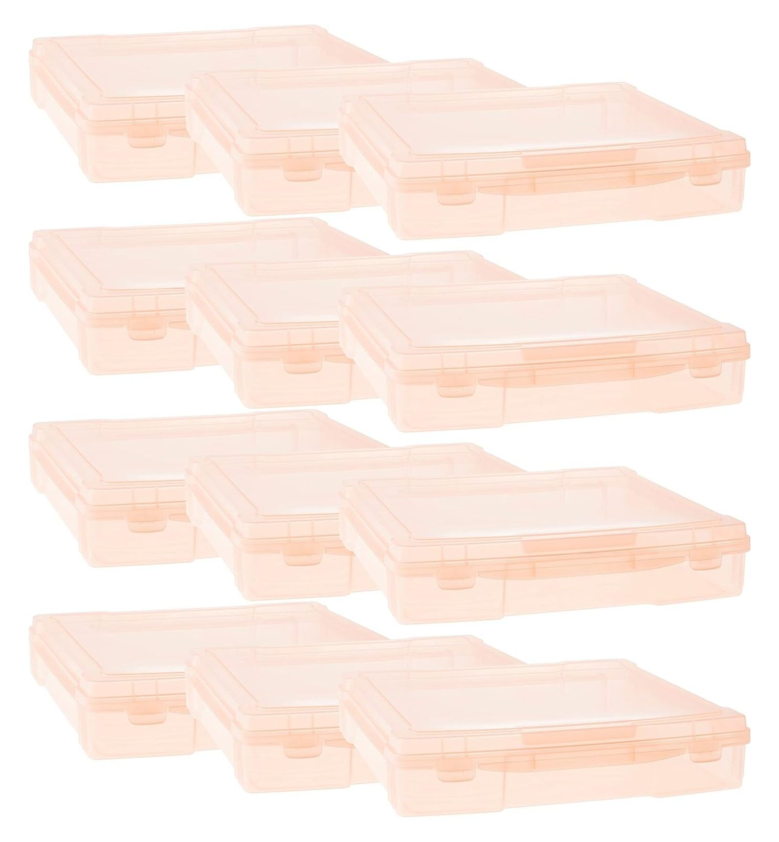 12” x 12” Plastic Scrapbook Storage Case by CRIXLHIX Portable Case for