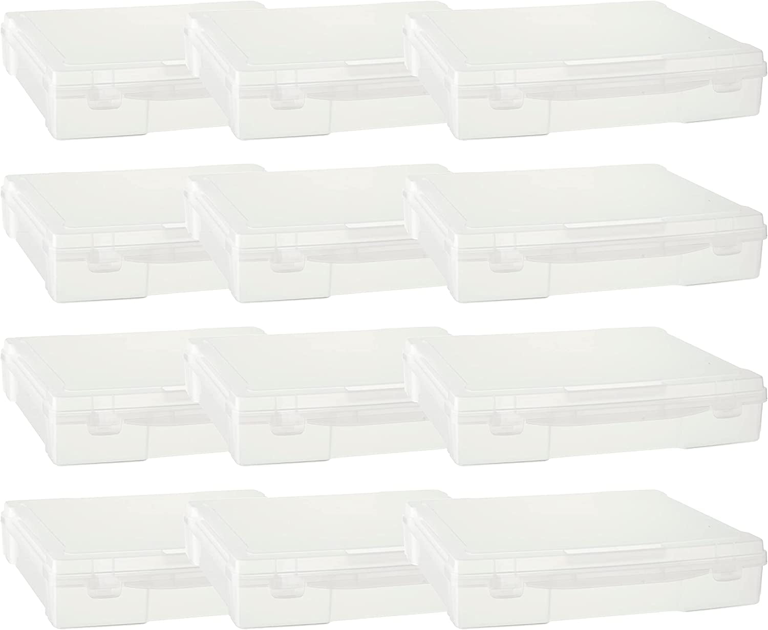 12” x 12” Plastic Scrapbook Storage Case by Simply Tidy - Portable Case ...