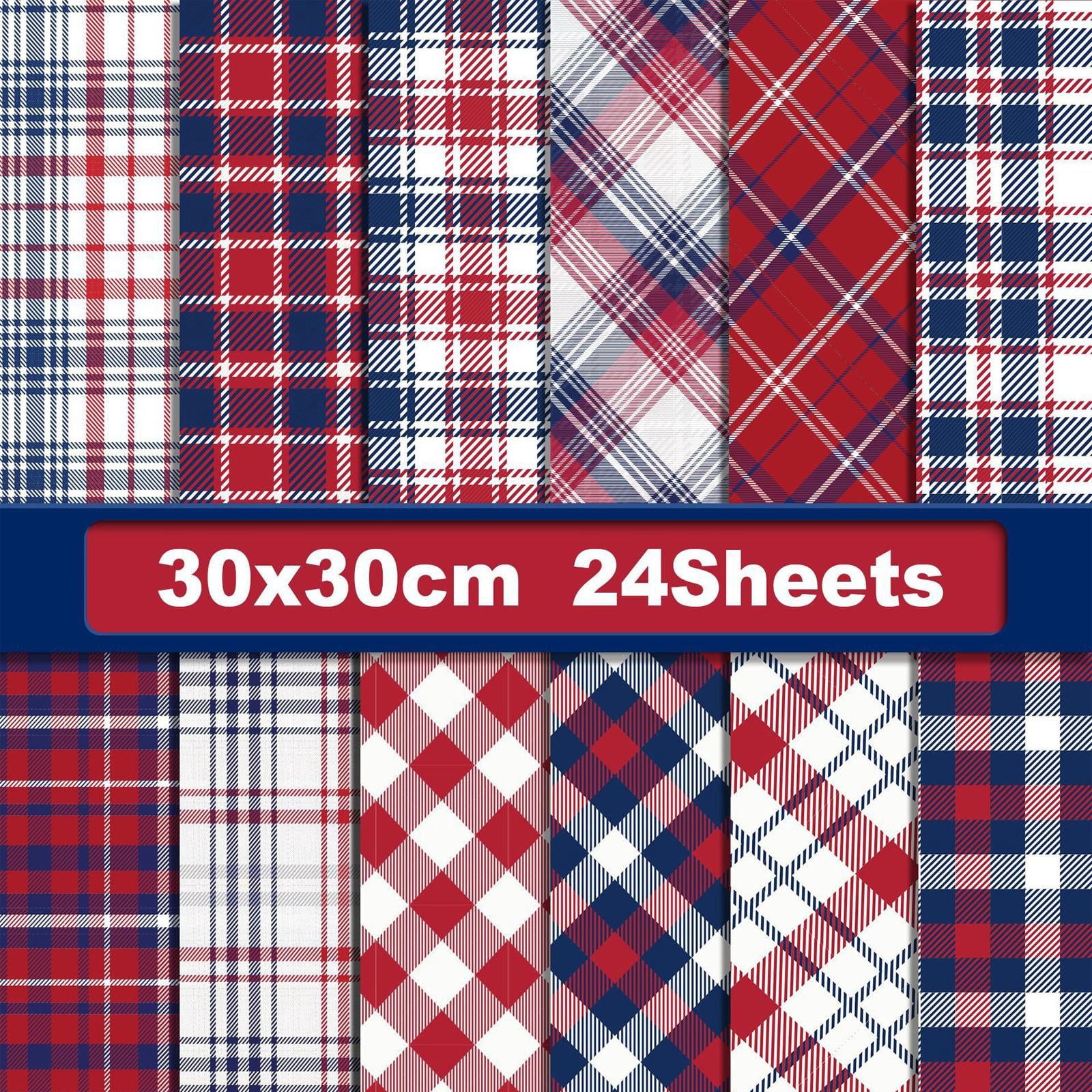 12'' x 12'' Scrapbook Paper, 72 Sheets Double Sided Printing Decorative ...
