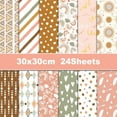 thumbnail image 1 of 12'' x 12'' Scrapbook Paper, 24 Sheets Double Sided Printing Decorative Craft Paper Decoupage For DIY Background Card Making Photo Album Junk Journal Scrapbooking Supplies, 1 of 4