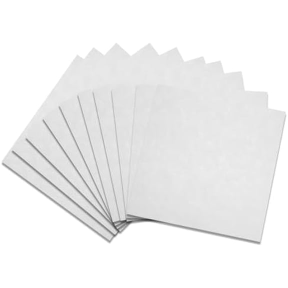 12" x 12" Squares Felt Sheets Fabric, 10Pcs Felt Fabric for Crafts, 1mm Thick Halloween Christmas Fabric Fall Felt Non-Woven Felt Paper for Sewing DIY Projects(White)