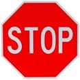 thumbnail image 1 of 12 x 12 Stop Sign - Street Road Sign with 3M High Intensity Prismatic Reflective Sheeting - Genuine, Long-Lasting Signage Backed by a 10-Year Warranty, 1 of 4