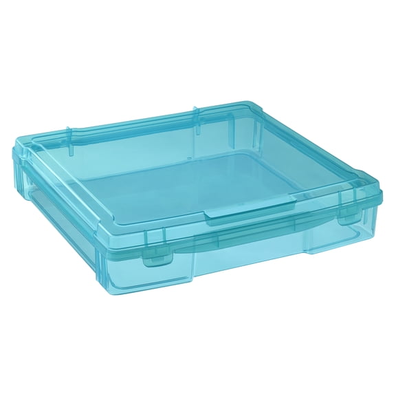 12" x 12" Turquoise Storage Case by Simply Tidy