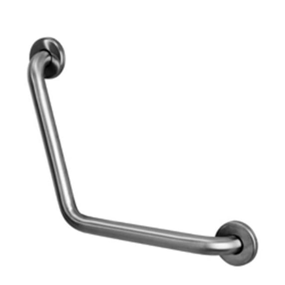 12 x 12 in. 110 Angled Stainless Steel Grab Bar no Post