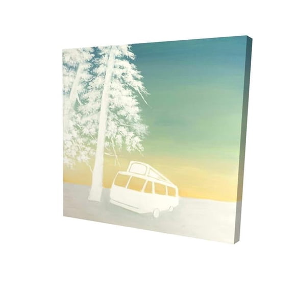 12 x 12 in. Camping-Print on Canvas